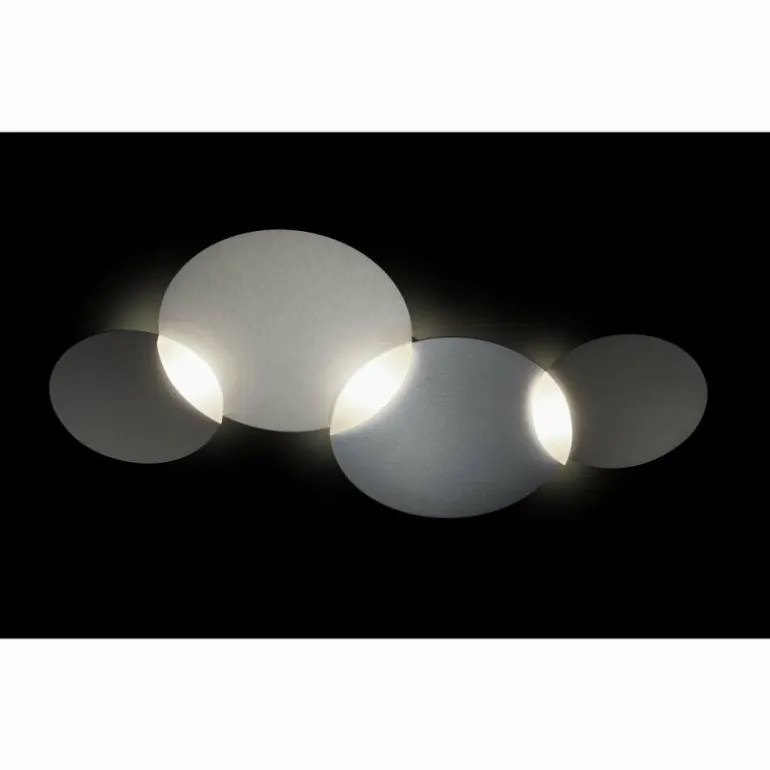 Plafonnier Grossmann CIRC LED Gris, Argenté, 1 lumière