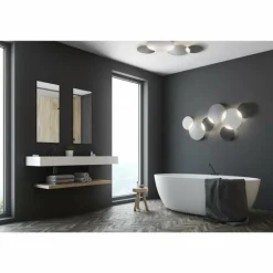 Plafonnier Grossmann CIRC LED Gris, Argenté, 1 lumière