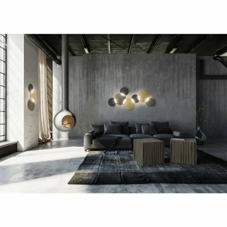 Plafonnier Grossmann CIRC LED Bronze, Laiton, 1 lumière