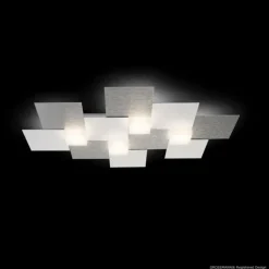 Plafonnier Grossmann CREO LED Aluminium, 4 lumières