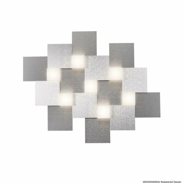 Plafonnier Grossmann CREO LED Aluminium, 7 lumières