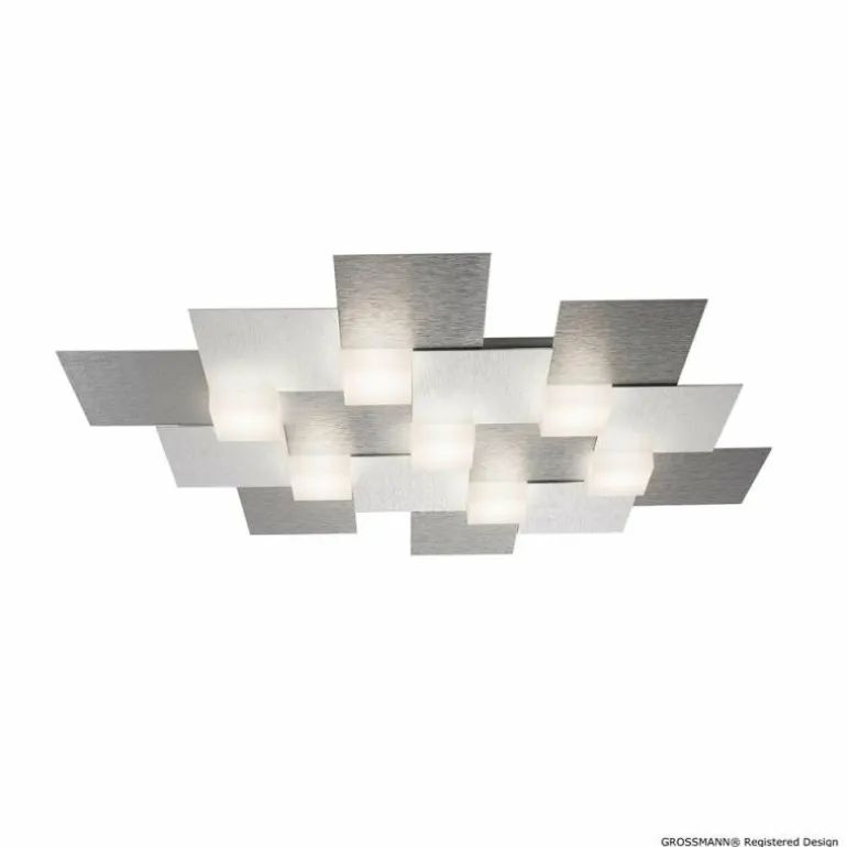 Plafonnier Grossmann CREO LED Aluminium, 7 lumières