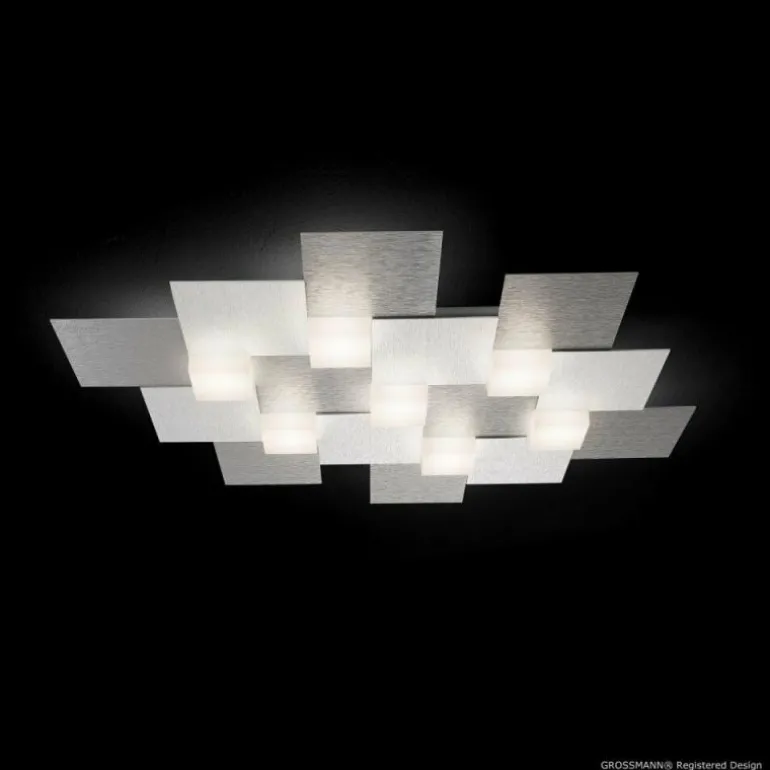 Plafonnier Grossmann CREO LED Aluminium, 7 lumières