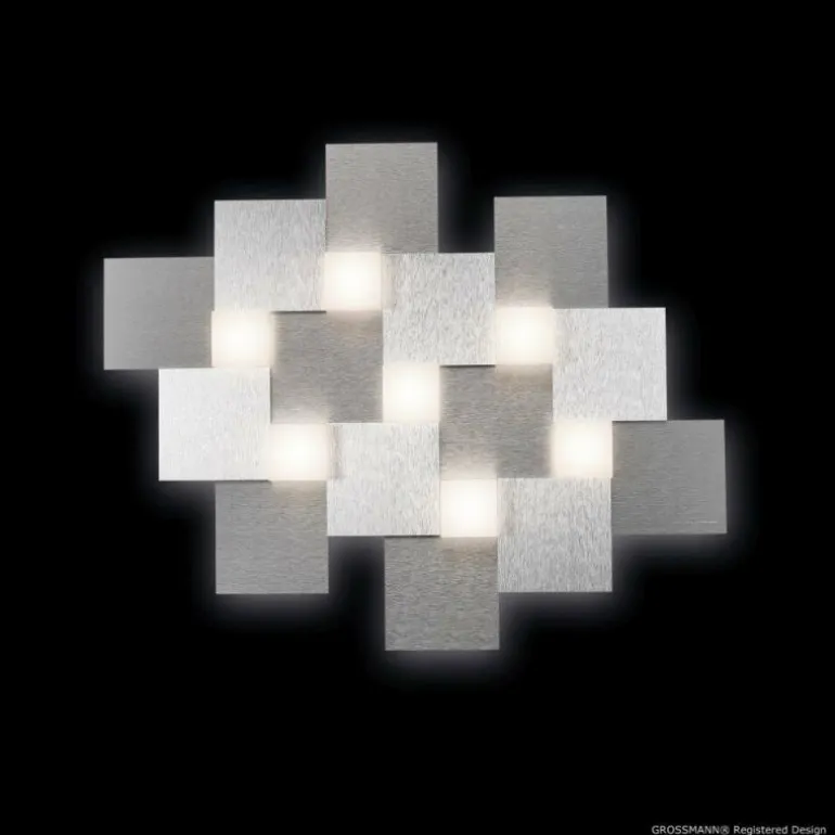 Plafonnier Grossmann CREO LED Aluminium, 7 lumières