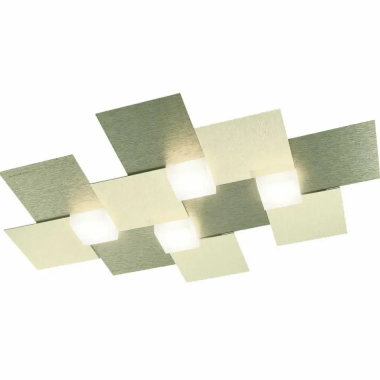 Plafonnier Grossmann Creo LED Champagne, 4 lumières