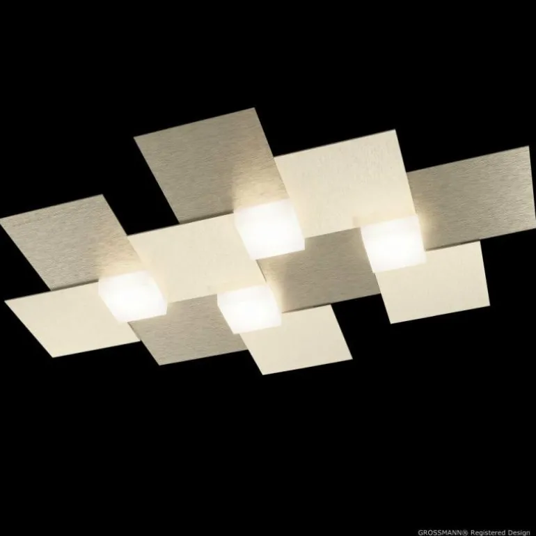 Plafonnier Grossmann Creo LED Champagne, 4 lumières