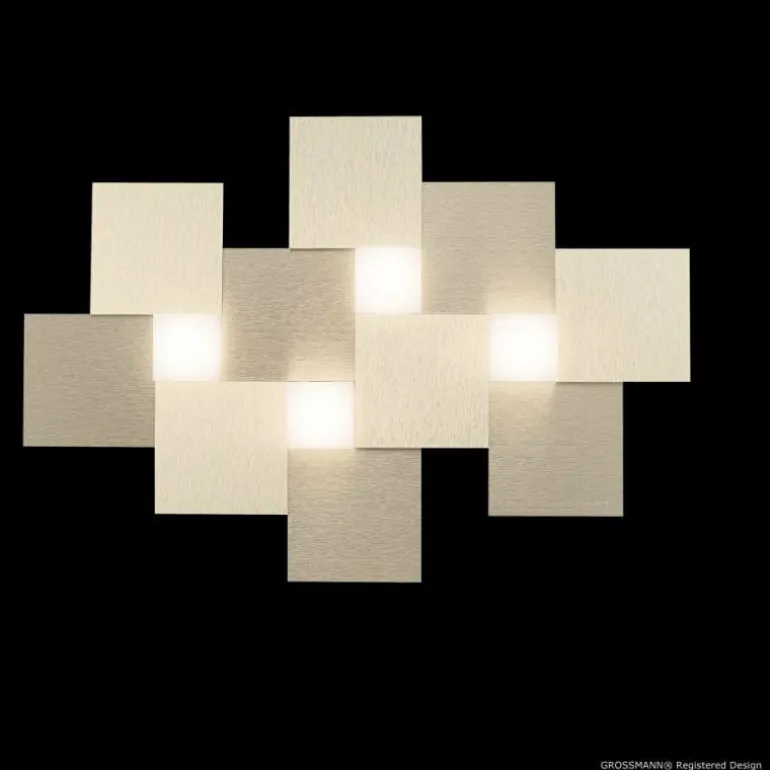 Plafonnier Grossmann Creo LED Champagne, 4 lumières
