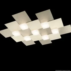 Plafonnier Grossmann Creo LED Champagne, 7 lumières