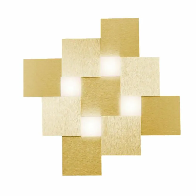 Plafonnier Grossmann CREO LED Laiton, 4 lumières