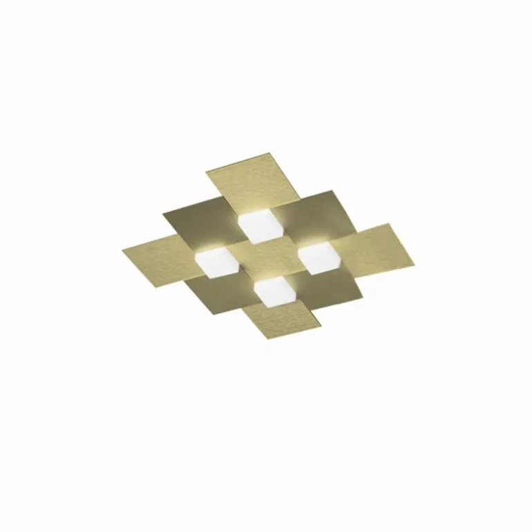 Plafonnier Grossmann CREO LED Laiton, 4 lumières