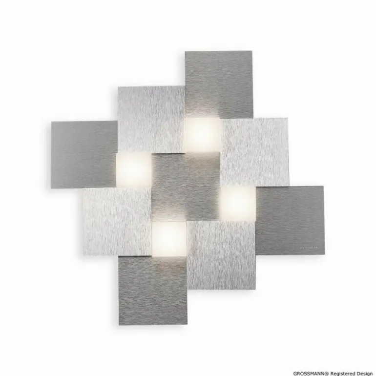 Plafonnier Grossmann CREO LED Aluminium, 4 lumières
