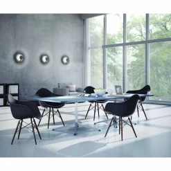 Plafonnier Grossmann FLAT LED Gris, Argenté, 1 lumière