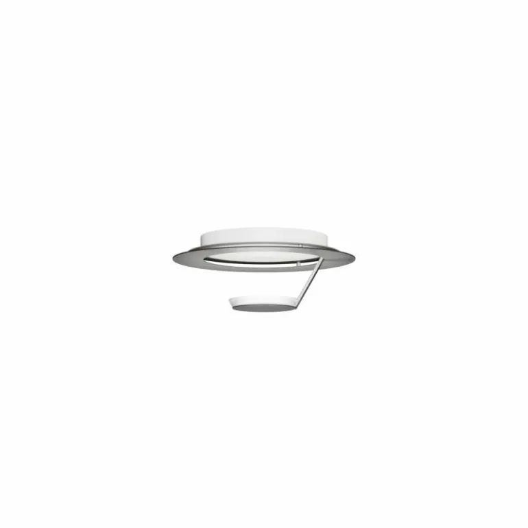 Plafonnier Grossmann FLAT LED Gris, Argenté, 1 lumière
