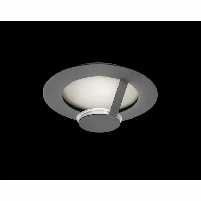 Plafonnier Grossmann FLAT LED Gris, Argenté, 1 lumière