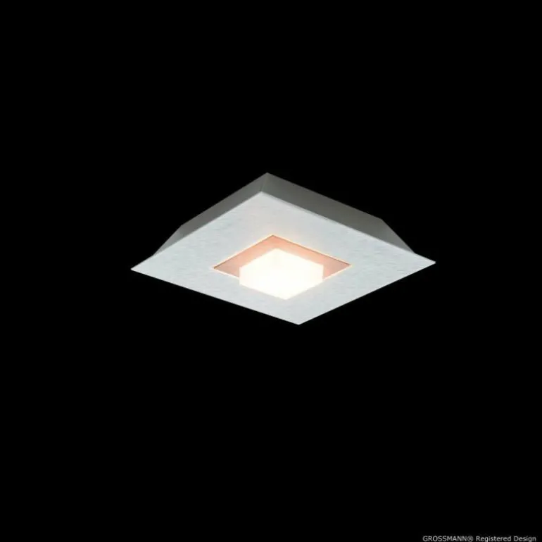 Plafonnier Grossmann KARREE LED Aluminium, Cuivre, 1 lumière