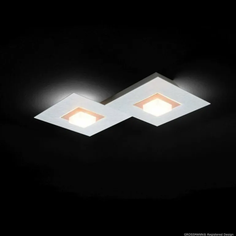 Plafonnier Grossmann KARREE LED Aluminium, Cuivre, 2 lumières