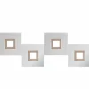 Plafonnier Grossmann KARREE LED Aluminium, Cuivre, 4 lumières