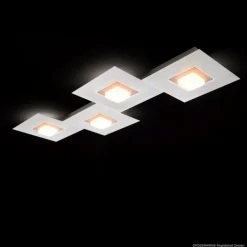 Plafonnier Grossmann KARREE LED Aluminium, Cuivre, 4 lumières