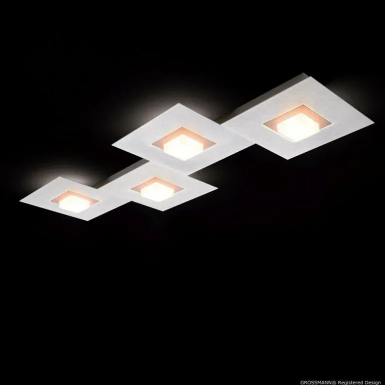 Plafonnier Grossmann KARREE LED Aluminium, Cuivre, 4 lumières