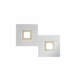 Plafonnier Grossmann KARREE LED Aluminium, Champagne, 2 lumières