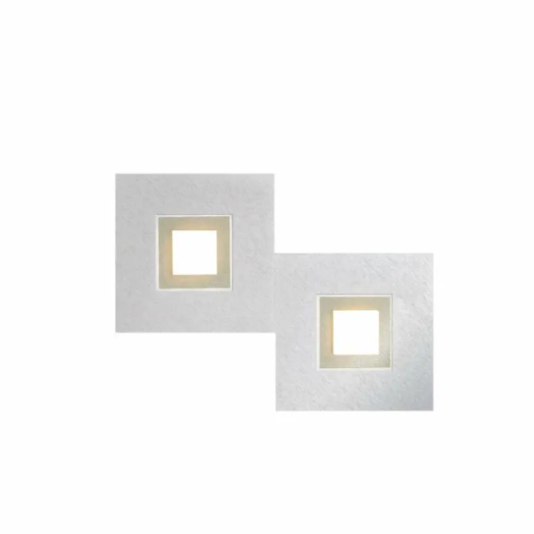 Plafonnier Grossmann KARREE LED Aluminium, Champagne, 2 lumières