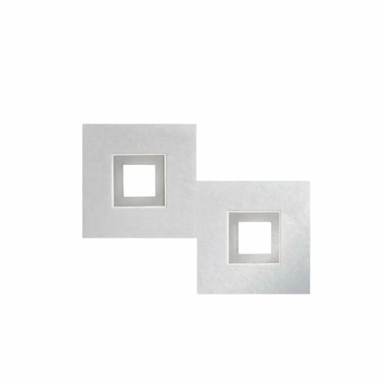 Plafonnier Grossmann KARREE LED Aluminium, Titane, 2 lumières