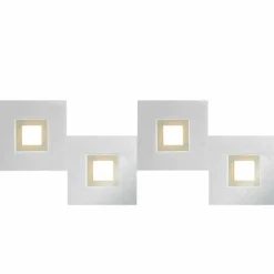 Plafonnier Grossmann KARREE LED Aluminium, Champagne, 4 lumières