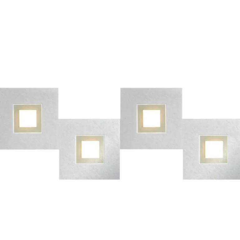 Plafonnier Grossmann KARREE LED Aluminium, Champagne, 4 lumières