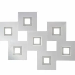 Plafonnier Grossmann KARREE LED Aluminium, Titane, 7 lumières