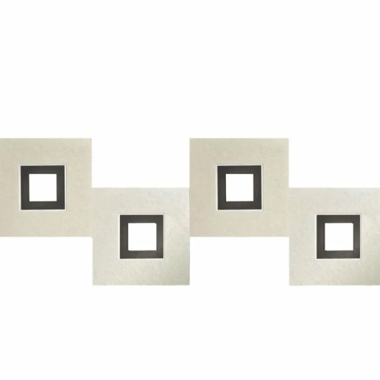 Plafonnier Grossmann KARREE LED Noir, 4 lumières