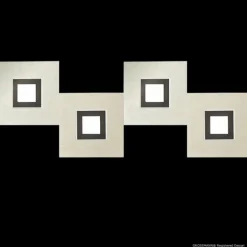 Plafonnier Grossmann KARREE LED Noir, 4 lumières