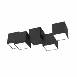 Plafonnier Grossmann ROCKS LED Noir, 4 lumières