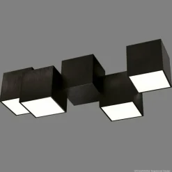 Plafonnier Grossmann ROCKS LED Noir, 4 lumières