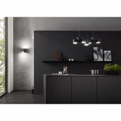 Plafonnier Grossmann ROCKS LED Noir, 5 lumières