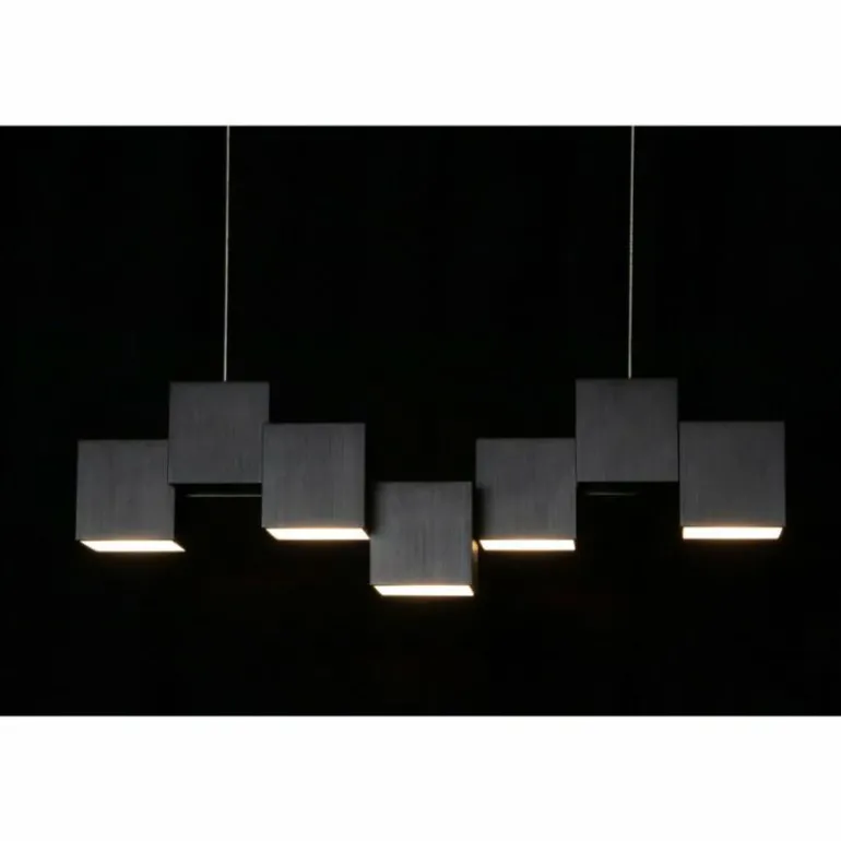 Plafonnier Grossmann ROCKS LED Noir, 5 lumières