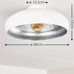 Plafonnier Guayo Aluminium, 1 lumière