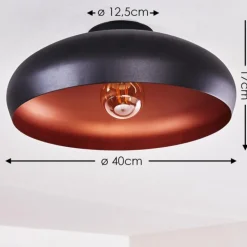 Plafonnier Guayo Cuivre, 1 lumière