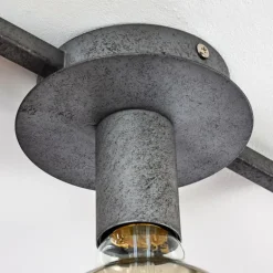 Plafonnier Guinan Gris, Noir, 1 lumière