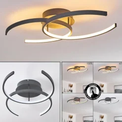 Plafonnier Guinea LED Anthracite, 2 lumières