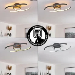 Plafonnier Guinea LED Anthracite, 2 lumières