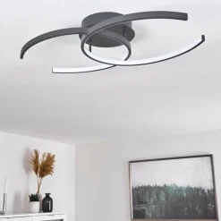 Plafonnier Guinea LED Anthracite, 2 lumières