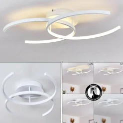 Plafonnier Guinea LED Blanc, 2 lumières