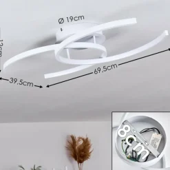 Plafonnier Guinea LED Blanc, 2 lumières