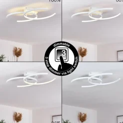 Plafonnier Guinea LED Blanc, 2 lumières