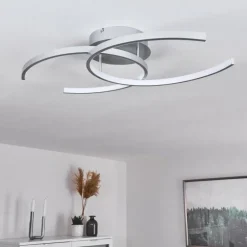 Plafonnier Guinea LED Titane, 2 lumières