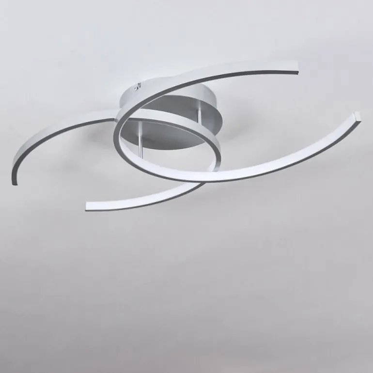 Plafonnier Guinea LED Titane, 2 lumières