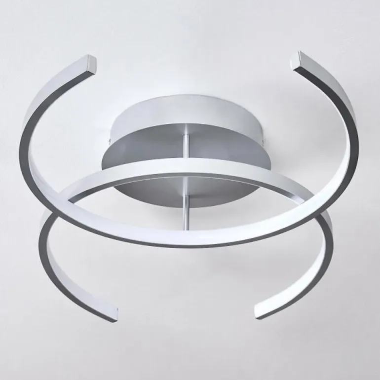 Plafonnier Guinea LED Titane, 2 lumières