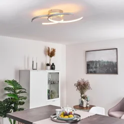 Plafonnier Guinea LED Titane, 2 lumières