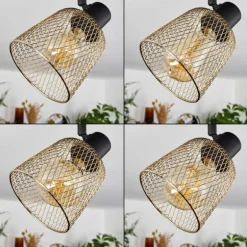 Plafonnier Guitton Noir, 2 lumières