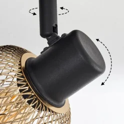 Plafonnier Guitton Noir, 2 lumières